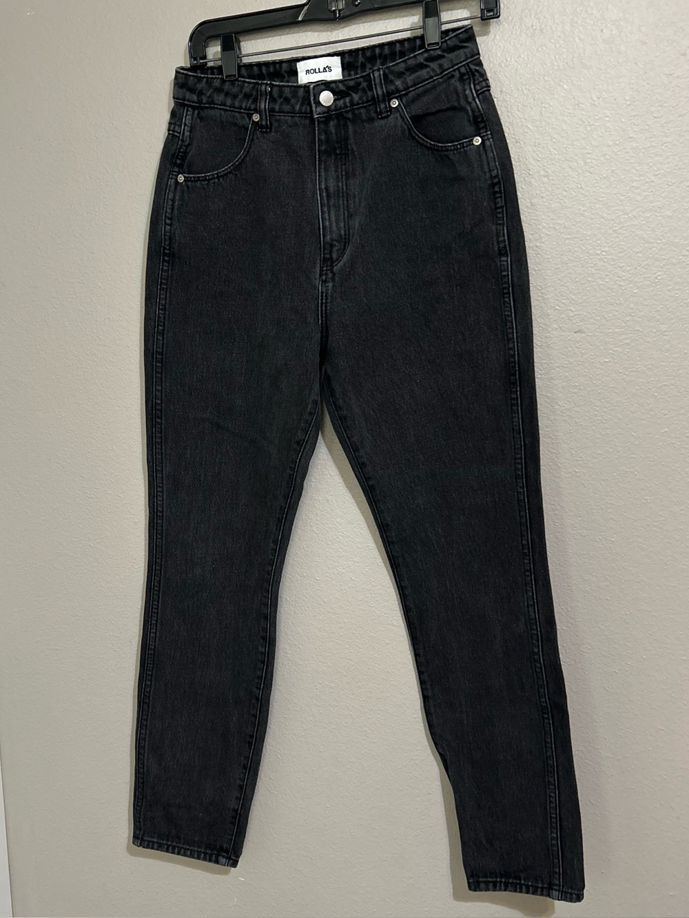 Rolla’s Dusters Black High Rise Relaxed Casual Denim Jeans Women’s Size 28